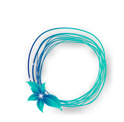 leaves in the form of abstract banner