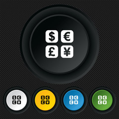 Currency exchange sign icon. Currency converter