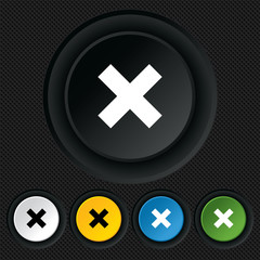 Obraz premium Delete sign icon. Remove button.