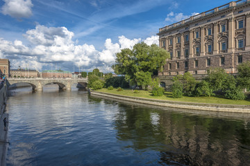 Fototapeta na wymiar Stockholm view with Parliament