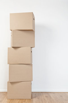 Stack of Moving Boxes