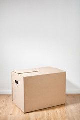 Moving Box Next to a Wall