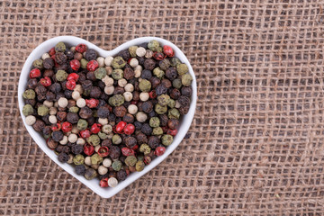 Pepper on  sack  cloth