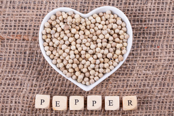Pepper on  sack  cloth