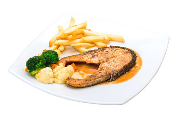 Salmon steak