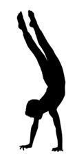 Acrobatic Gymnastics Boy Busy with Walking on Hands Routine