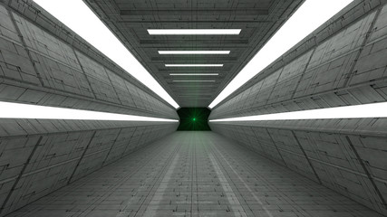 Futuristic interior architecture