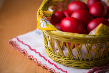 Red Easter Eggs