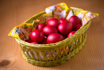 Red Easter Eggs