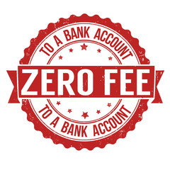Zero fee to a bank account