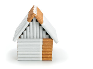 The house from cigarettes