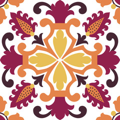 Seamless purple ornament tiles