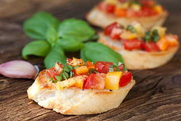 Italian Cuisine Bruschetta