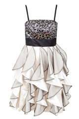 Cocktail dress, isolated on white background