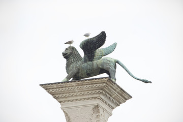 Winged St Mark Lion in Venice