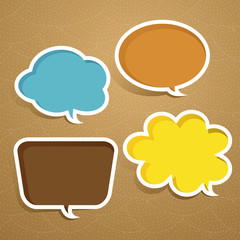 abstract speech bubble design
