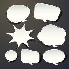 abstract speech bubble design