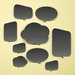 abstract speech bubble design