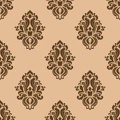 Beige and brown seamless pattern