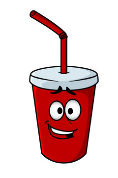 Cartoon takeaway soda