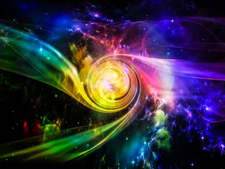 Selbstklebende Fototapeten Vortex in Space © agsandrew