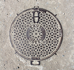 plaque d'égout