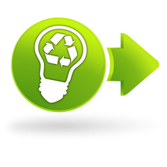 ampoule recyclable sur symbole web vert