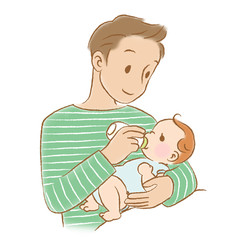 パパと赤ちゃん／イクメン