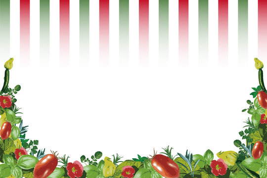 イタリアントマトとハーブ