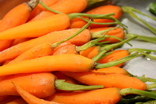 Closed up fresh Baby carrot