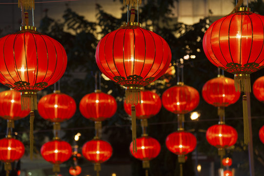 Red Chinese Lantern for Chinese New Year Celebration