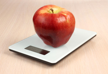 Apple on scales