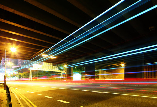 Traffic Trail Pass Though Underpass