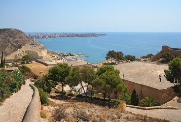 Santa Barbara Castle in Alicante, Spain