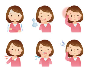 女性／体調不良　セット