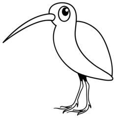 Schnepfe Vogel Tier witzig süss Design