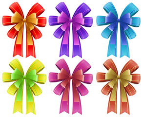 Five colorful ribbons