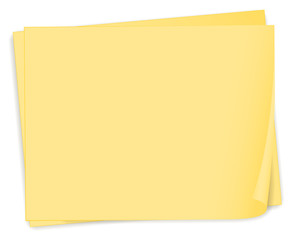 An empty yellow paper template
