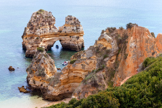 Cliffs at Algarve coast, Portugal