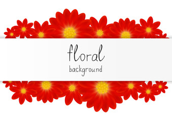 Floral background with place for text