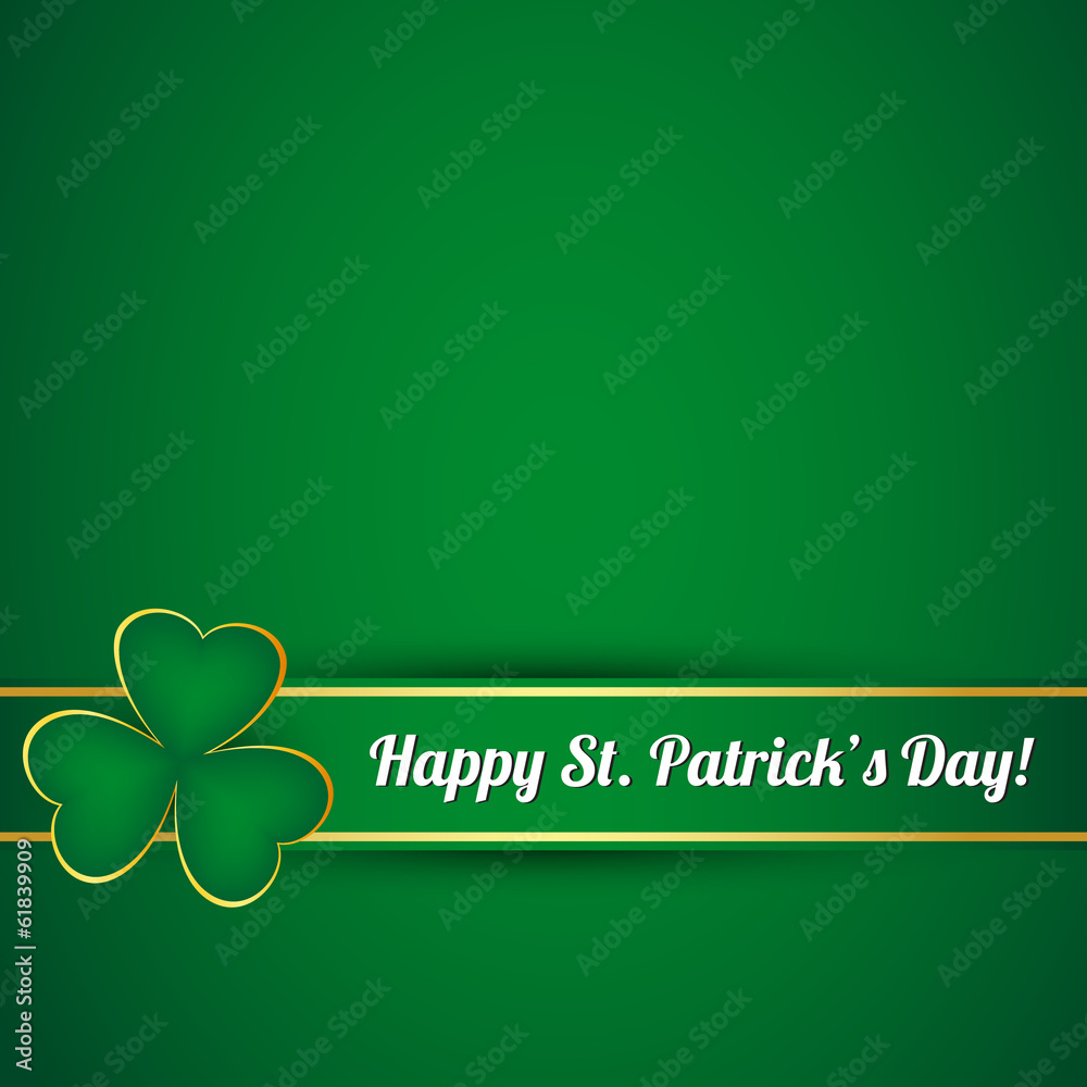 Wall mural st. patrick's day card