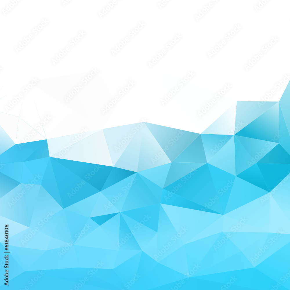 Wall mural abstract vector modern background with triangle object