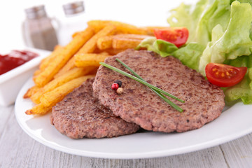 beef and french fries