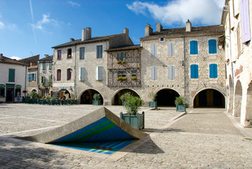 Lauzerte France market square