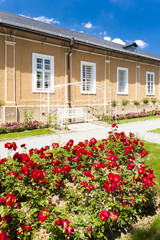 Fototapeta na wymiar Kozel Palace with garden, Czech Republic