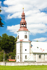 Saint Nicholas church in Bily Kostel nad Nisou, Czech Republic