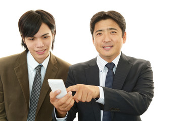 笑顔のビジネスマン