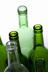 beautiful bottles placed in a line