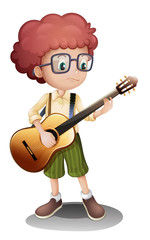 A young guitarist