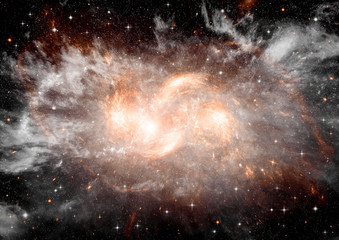 galaxy in a free space